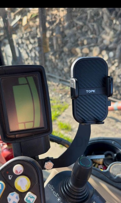 Monitorek Wyświetlania Biegów CASE IH/STEYR Phone Mount Front